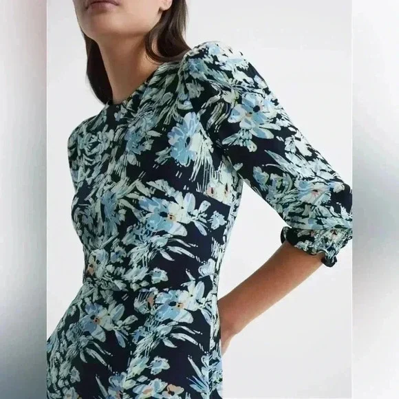 Reiss Annie Floral A-Line Dress - Picture 3 of 9